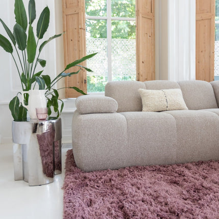 Hoogpolige Vloerkleden - Hoogpolig vloerkleed Pilo Darkpink Polyester Interieur05 - Vloerkledenloods