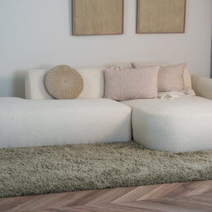 Hoogpolige Vloerkleden - Hoogpolig vloerkleed Pilo groen polyester Interieur05 - Vloerkledenloods