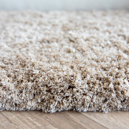 Hoogpolige Vloerkleden - Hoogpolig vloerkleed Pilo taupe polyester Interieur05 - Vloerkledenloods