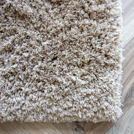 Hoogpolige Vloerkleden - Hoogpolig vloerkleed Pilo taupe polyester Interieur05 - Vloerkledenloods
