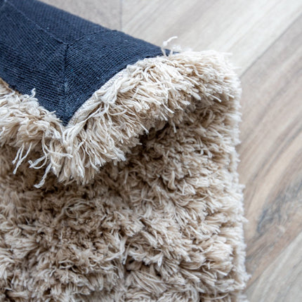 Hoogpolige Vloerkleden - Hoogpolig vloerkleed Pilo taupe polyester Interieur05 - Vloerkledenloods