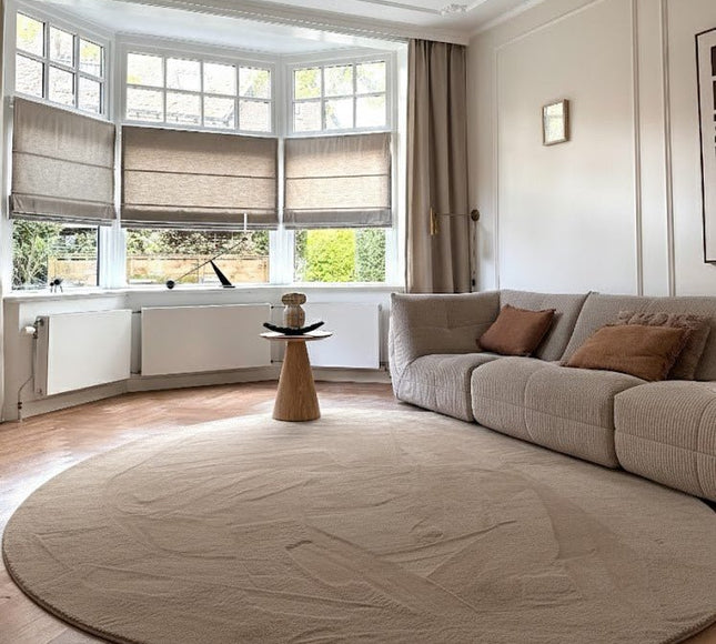 Hoogpolige Vloerkleden - Organisch zacht hoogpolig vloerkleed Lux beige/taupe - Vloerkledenloods