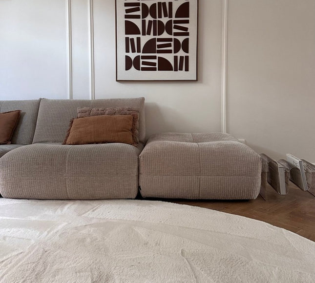 Hoogpolige Vloerkleden - Organisch zacht hoogpolig vloerkleed Lux creme - Vloerkledenloods