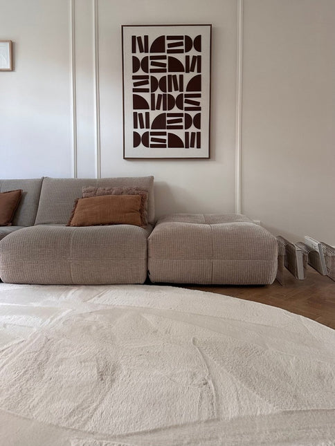 Hoogpolige Vloerkleden - Organisch zacht hoogpolig vloerkleed Lux creme - Vloerkledenloods