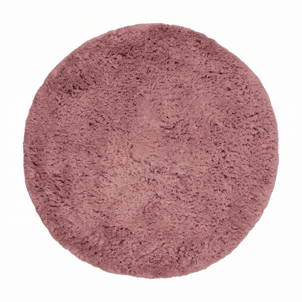 Hoogpolige Vloerkleden - Rond hoogpolig vloerkleed Pilo Darkpink Polyester Interieur05 - Vloerkledenloods