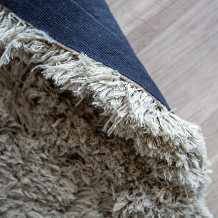 Hoogpolige Vloerkleden - Rond hoogpolig vloerkleed Pilo groen polyester Interieur05 - Vloerkledenloods