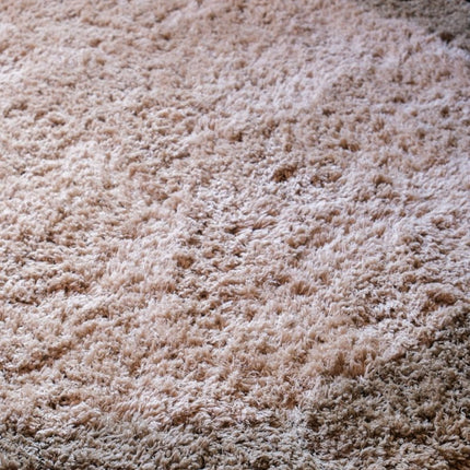 Hoogpolige Vloerkleden - Rond hoogpolig vloerkleed Pilo groen/beige polyester Interieur05 - Vloerkledenloods