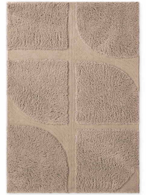 Hoogpolige vloerkleden - Ted Baker Lambeth hoogpolig vloerkleed Jasper Beige - Vloerkledenloods