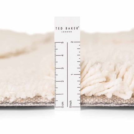 Hoogpolige vloerkleden - Ted Baker Lambeth rond hoogpolig vloerkleed Jasper Crème - Vloerkledenloods