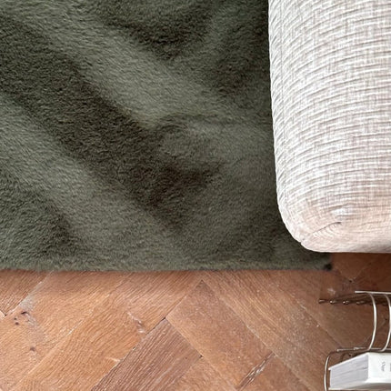 Hoogpolige Vloerkleden - Zacht hoogpolig vloerkleed Lux groen - Vloerkledenloods