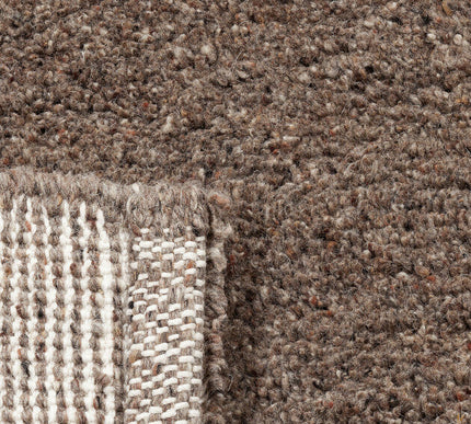 Rond berber vloerkleed Maroc 70 bruin