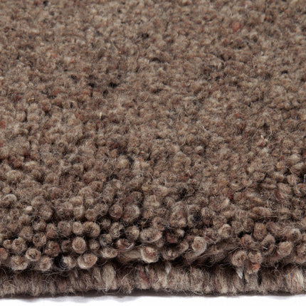 Rond berber vloerkleed Maroc 70 bruin