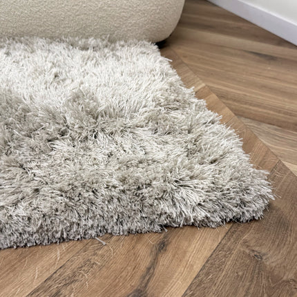 Hoogpolig vloerkleed Nika ivoor/taupe polyester - Interieur05