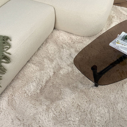 Hoogpolig vloerkleed Furr beige - Interieur05