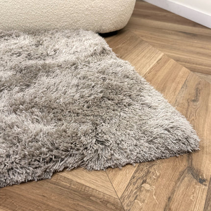Hoogpolig vloerkleed Nika zand polyester - Interieur05