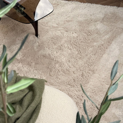 Hoogpolig vloerkleed Furr beige - Interieur05