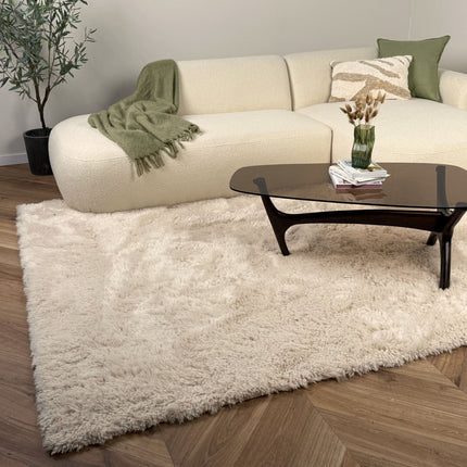 Hoogpolig vloerkleed Furr beige - Interieur05