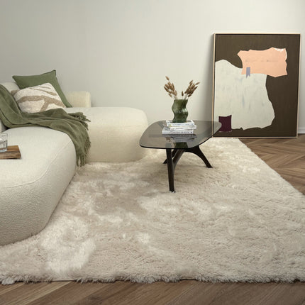 Hoogpolig vloerkleed Furr beige - Interieur05