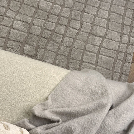 Scandinavisch vloerkleed Malin zand