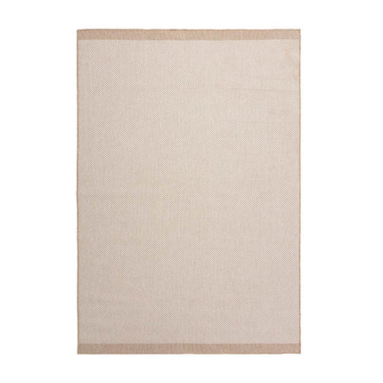 Jute buitenkleed Naturel Border - Vloerkledenloods