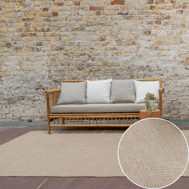 Jute buitenkleed Naturel Lines - Vloerkledenloods