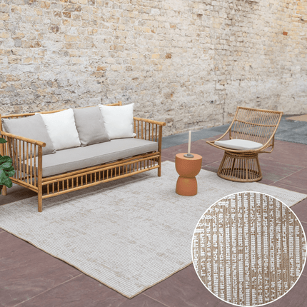 Jute buitenkleed Naturel Lines - Vloerkledenloods