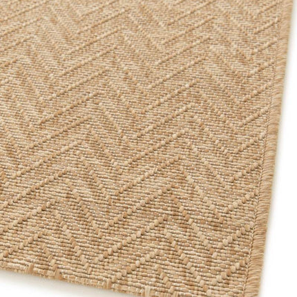 Jute buitenkleed Naturel Visgraat - Vloerkledenloods