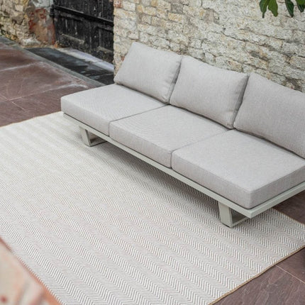 Jute buitenkleed Naturel ZigZag - Vloerkledenloods