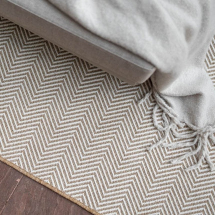 Jute buitenkleed Naturel ZigZag - Vloerkledenloods
