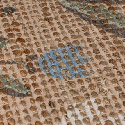 Jute vloerkleden - Flair Rugs vloerkleed Arriana Jute Floral Naturel - Vloerkledenloods