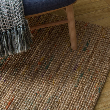 Jute vloerkleden - Flair Rugs vloerkleed Jute Boucle Multi - Vloerkledenloods