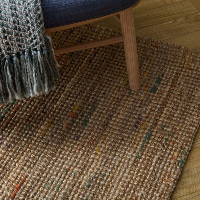 Jute vloerkleden - Flair Rugs vloerkleed Jute Boucle Multi - Vloerkledenloods