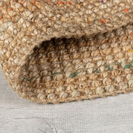 Jute vloerkleden - Flair Rugs vloerkleed Jute Boucle Multi - Vloerkledenloods