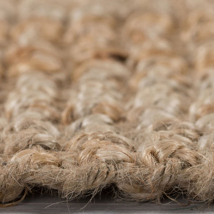 Jute vloerkleden - Flair Rugs vloerkleed Jute Boucle Naturel - Vloerkledenloods