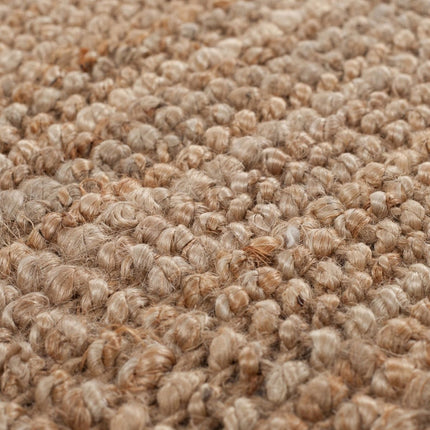 Jute vloerkleden - Flair Rugs vloerkleed Jute Boucle Naturel - Vloerkledenloods
