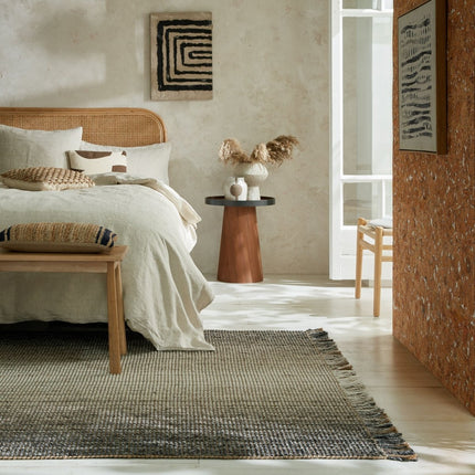 Jute vloerkleden - Flair Rugs vloerkleed Jute Ombre Grijs - Vloerkledenloods