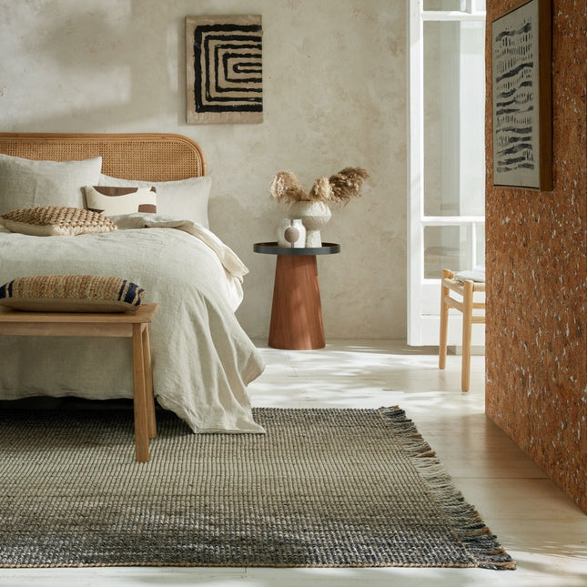 Jute vloerkleden - Flair Rugs vloerkleed Jute Ombre Grijs - Vloerkledenloods