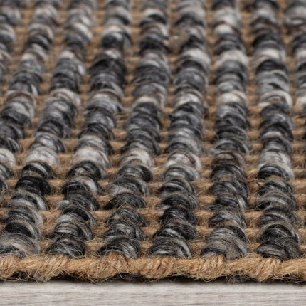 Jute vloerkleden - Flair Rugs vloerkleed Jute Ombre Grijs - Vloerkledenloods
