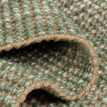 Jute vloerkleden - Flair Rugs vloerkleed Jute Ombre Groen - Vloerkledenloods