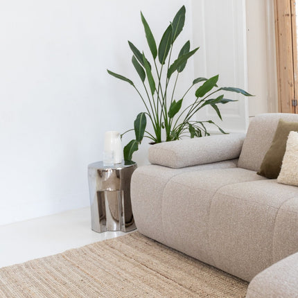 Jute vloerkleden - Jute vloerkleed Mumbai Licht Naturel/Creme Interieur05 - Vloerkledenloods