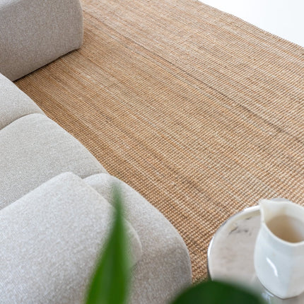Jute vloerkleden - Jute vloerkleed Mumbai Naturel Interieur05 - Vloerkledenloods