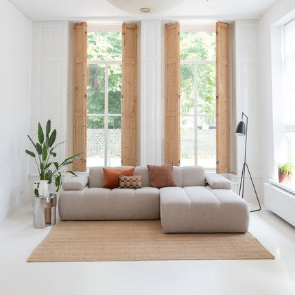 Jute vloerkleden - Jute vloerkleed Mumbai Naturel Interieur05 - Vloerkledenloods