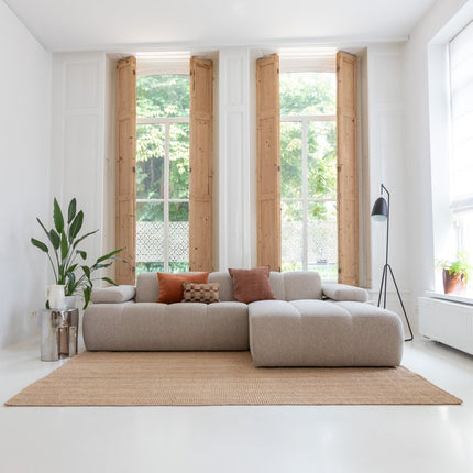 Jute vloerkleden - Jute vloerkleed Mumbai Naturel Interieur05 - Vloerkledenloods