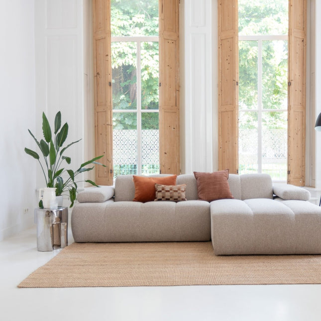 Jute vloerkleden - Jute vloerkleed Mumbai Naturel Interieur05 - Vloerkledenloods