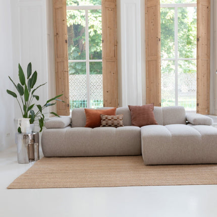 Jute vloerkleden - Jute vloerkleed Mumbai Naturel Interieur05 - Vloerkledenloods