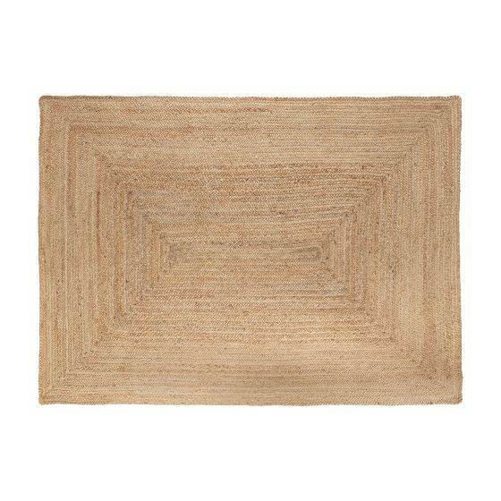 Jute Vloerkleed Rechthoek Naturel - Vloerkledenloods