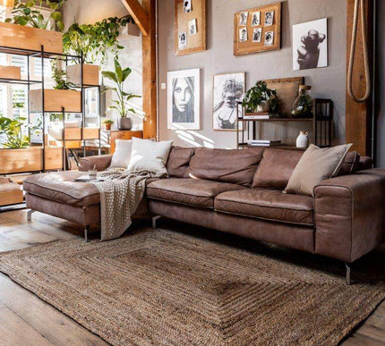 Jute Vloerkleed Rechthoek Naturel - Vloerkledenloods