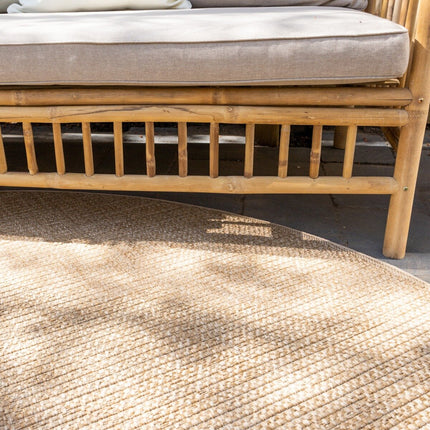 Rond Buitenkleed Jute Excellent Outdoor Bruin