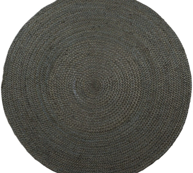 Rond vloerkleed Jute Groen