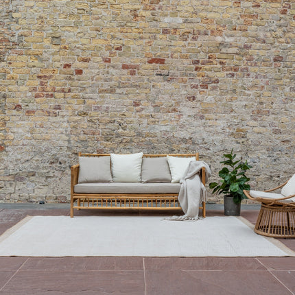 Jute buitenkleed Naturel Border
